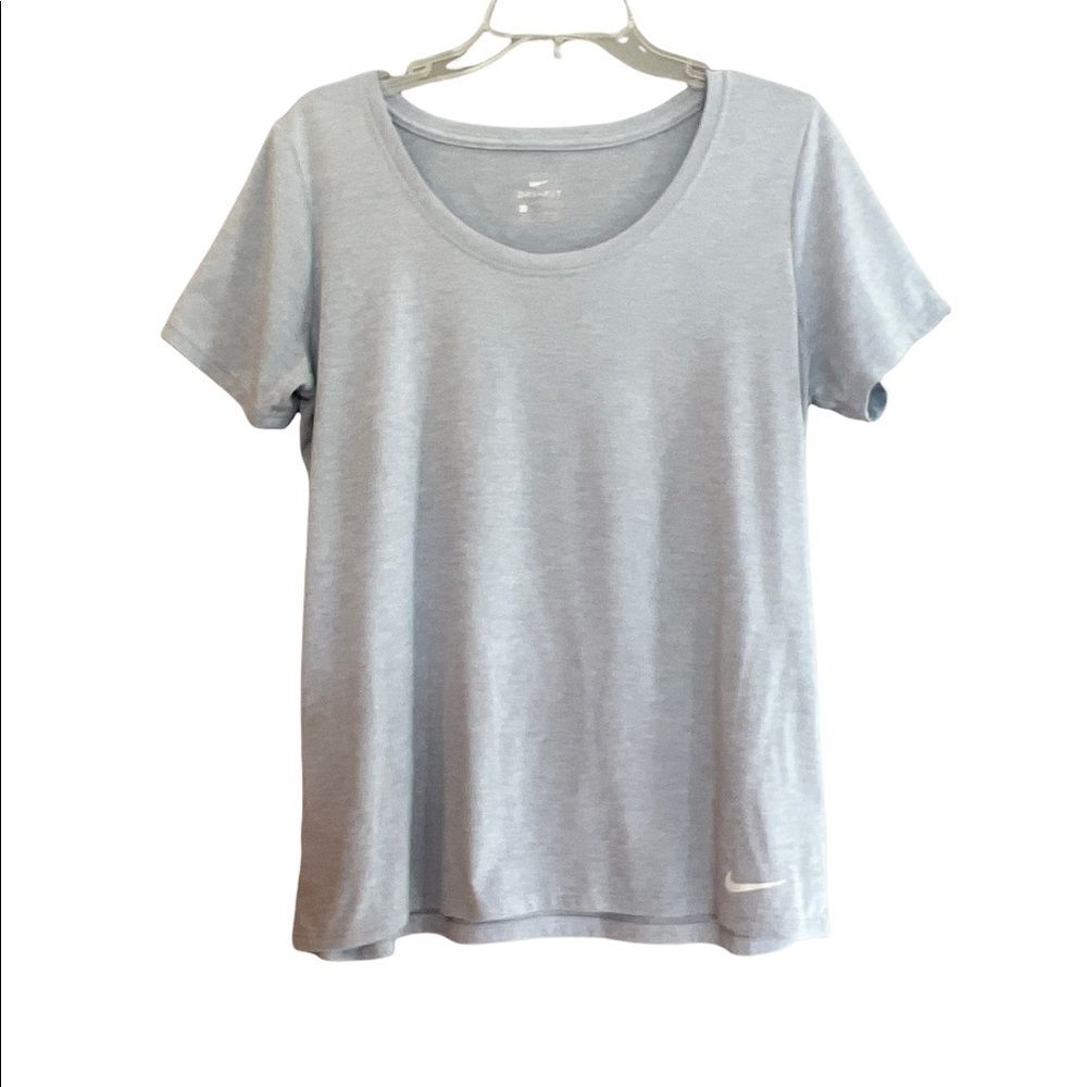 Nike Dry-Fit Golf Athletic Short Sleeve Gray Sport Tee Size L